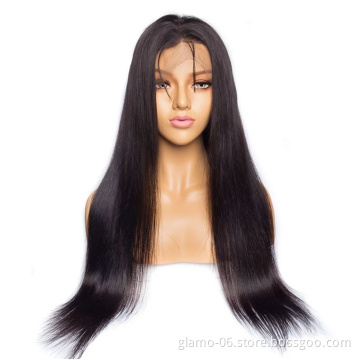 Annione Human Hair Wigs Human Hair Supplier Free Sample HD Transparent Full Lace Wig 360 Lace Front Wig Human Hair Straight